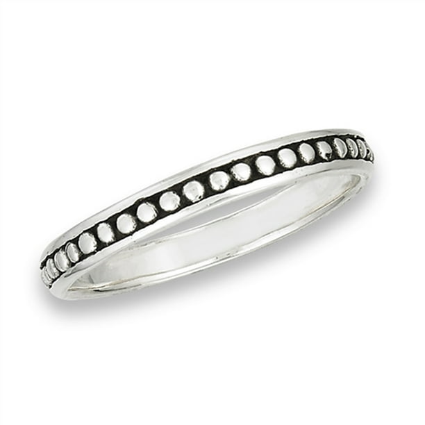 Body Candy 925 Sterling Silver Band Eternity Toe Ring Size 3 